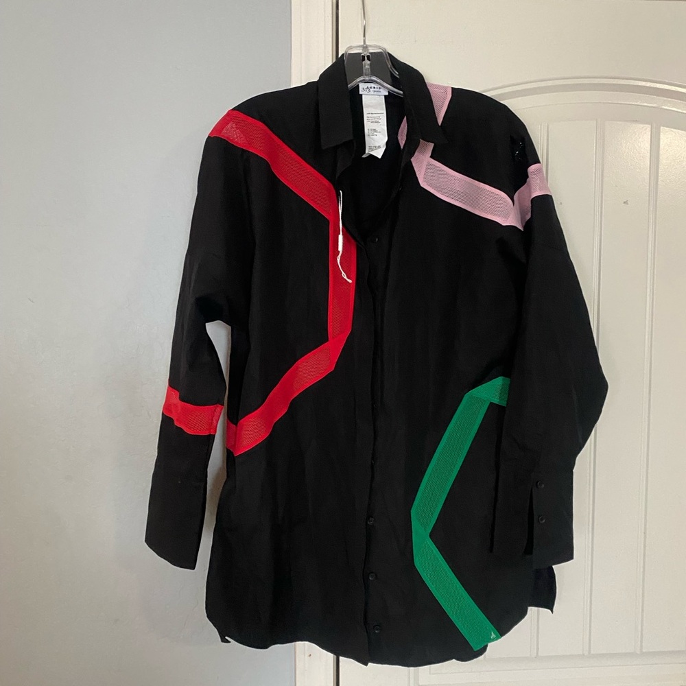 Colorful Geometric Pattern Shirt - image 3